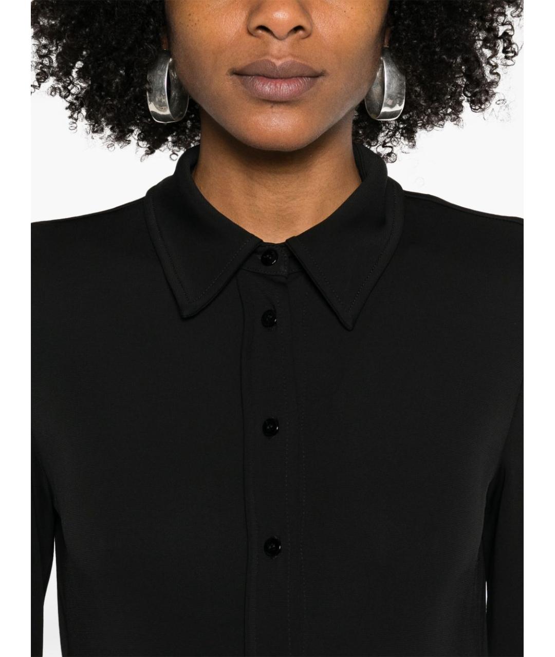 SPORTMAX Черное вискозное платье, фото 4