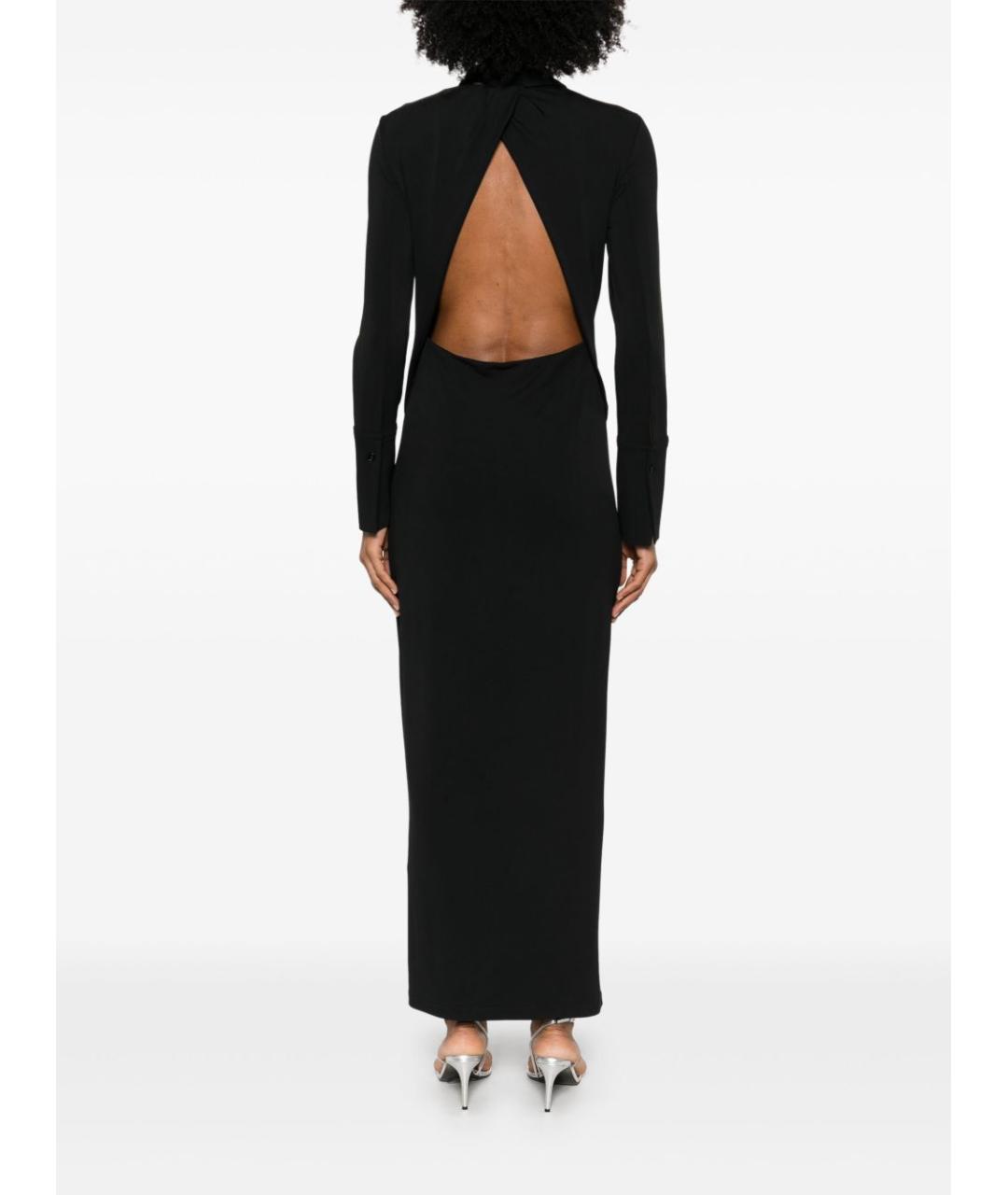 SPORTMAX Черное вискозное платье, фото 5