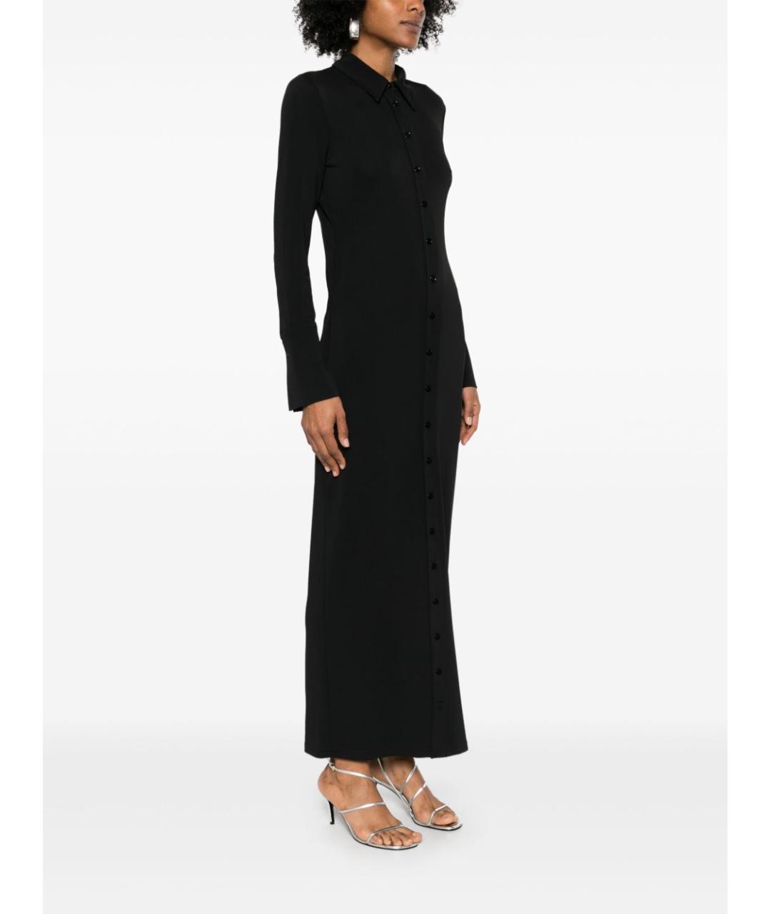 SPORTMAX Черное вискозное платье, фото 3