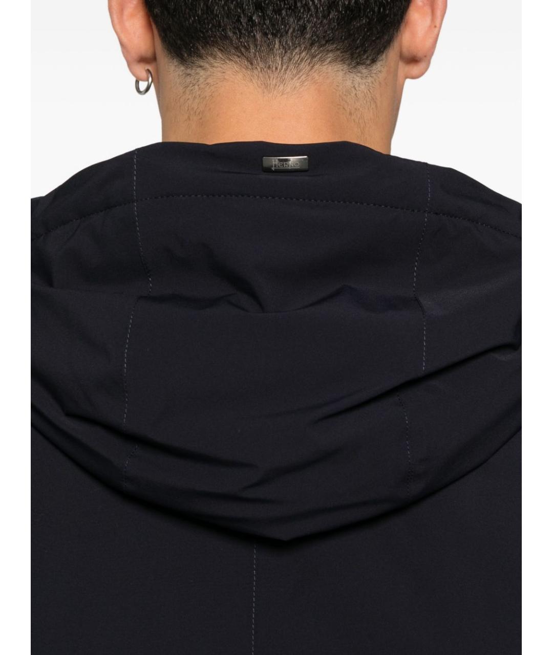 HERNO Черная полиэстеровая куртка, фото 5
