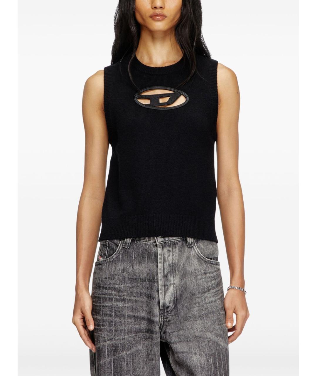 DIESEL Черная майка, фото 4