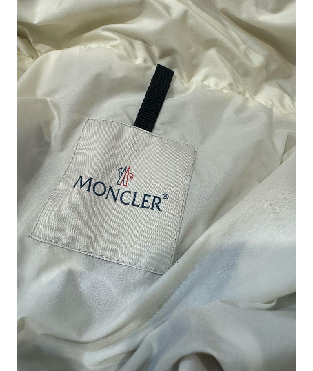 MONCLER Бежевый полиамидовый тренч/плащ, фото 5