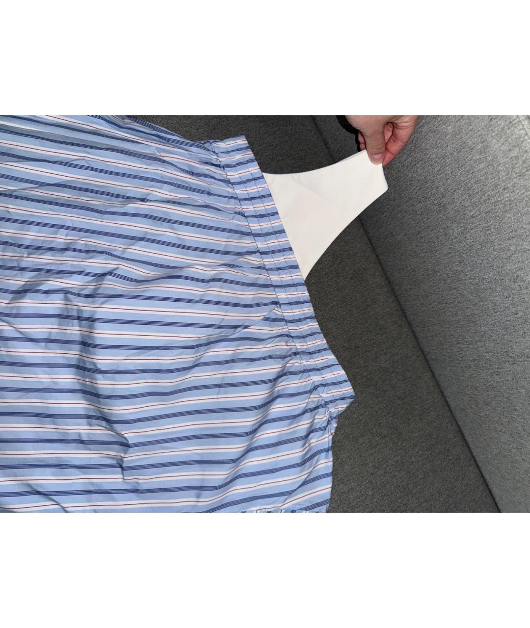 MSGM Голубая хлопковая рубашка, фото 5