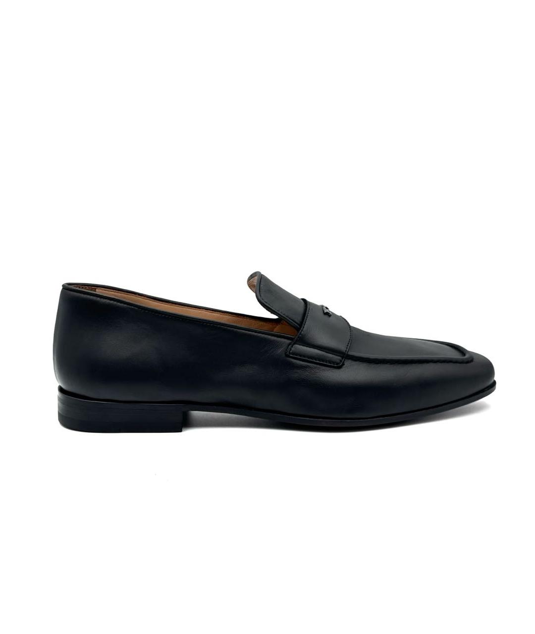 KITON Черные кожаные лоферы, фото 1