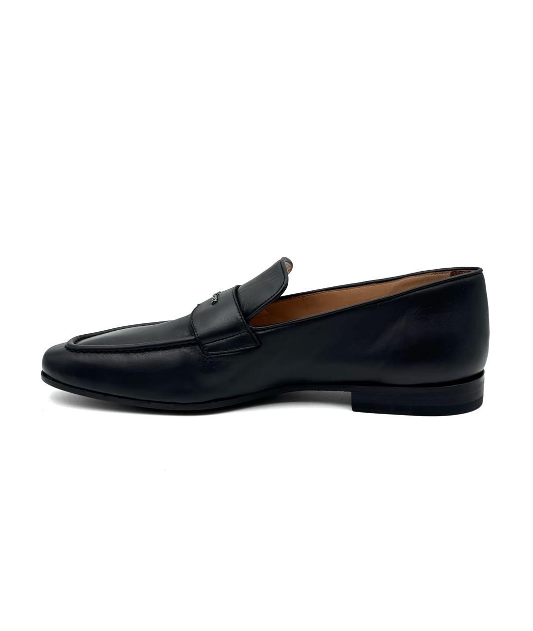 KITON Черные кожаные лоферы, фото 5
