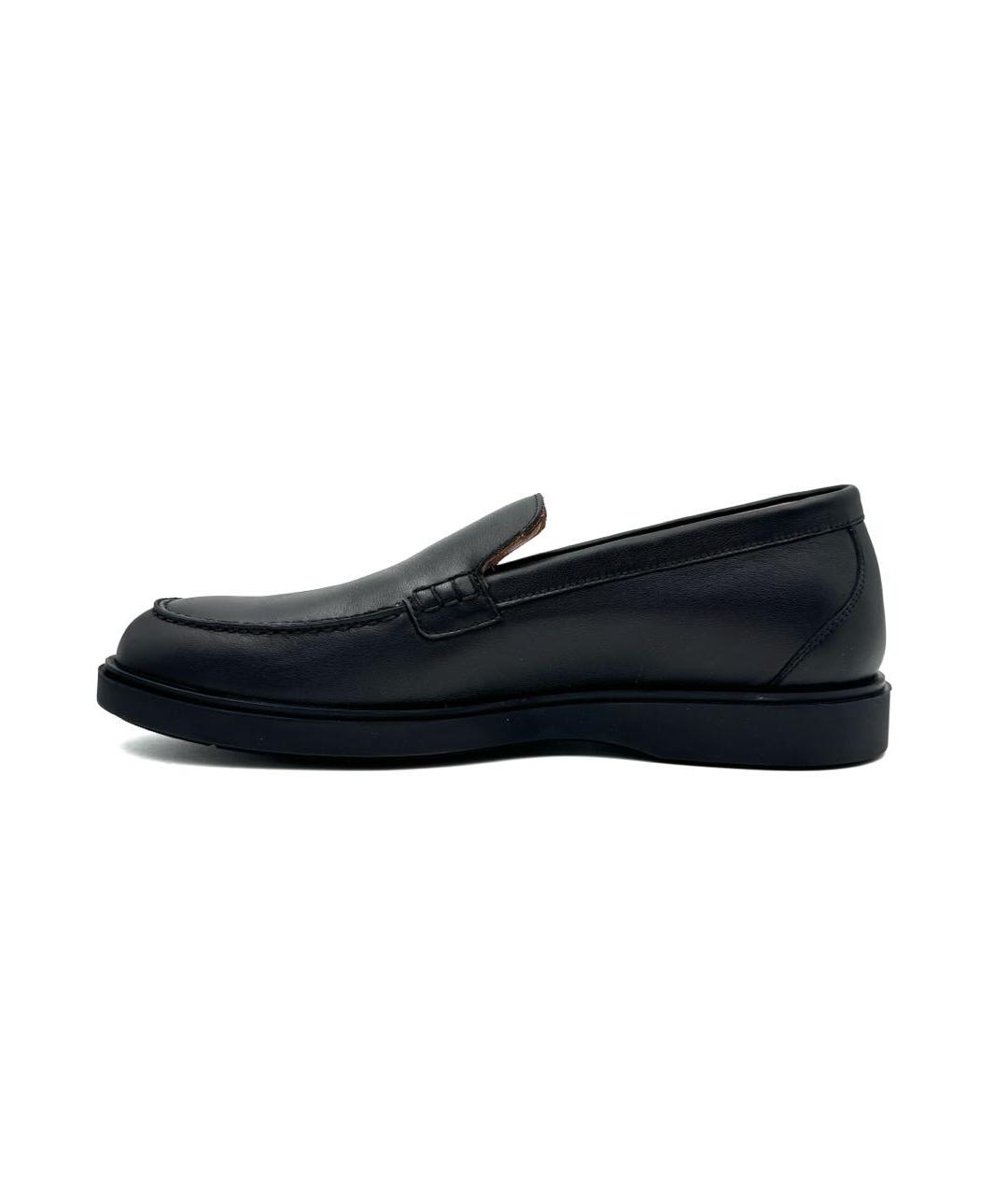 KITON Черные кожаные лоферы, фото 5