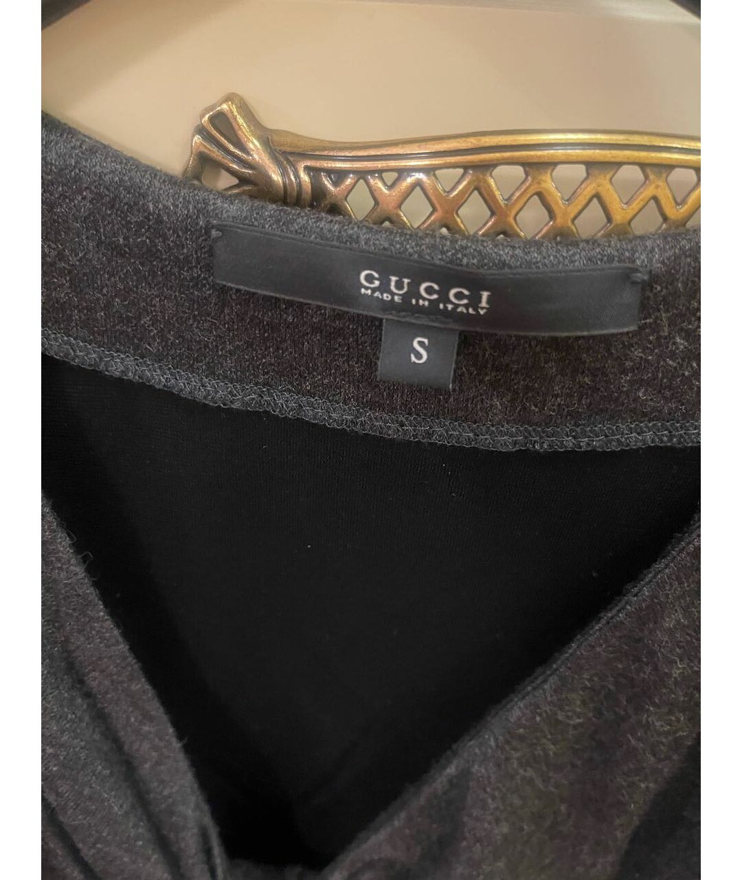 GUCCI Серое вискозное платье, фото 5