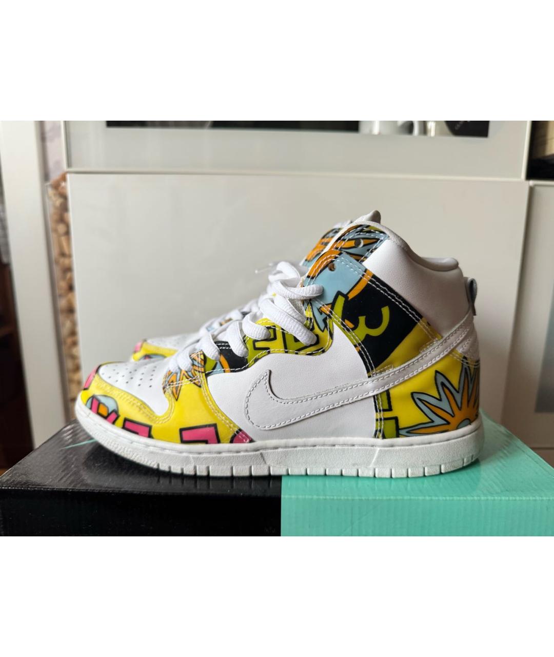 NIKE Мульти высокие кроссовки / кеды из искусственной кожи, фото 8