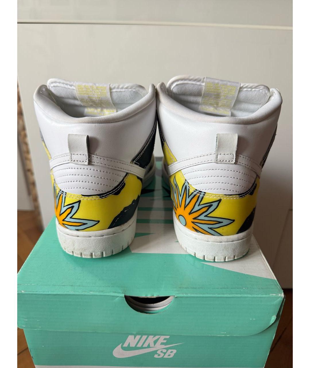 NIKE Мульти высокие кроссовки / кеды из искусственной кожи, фото 4