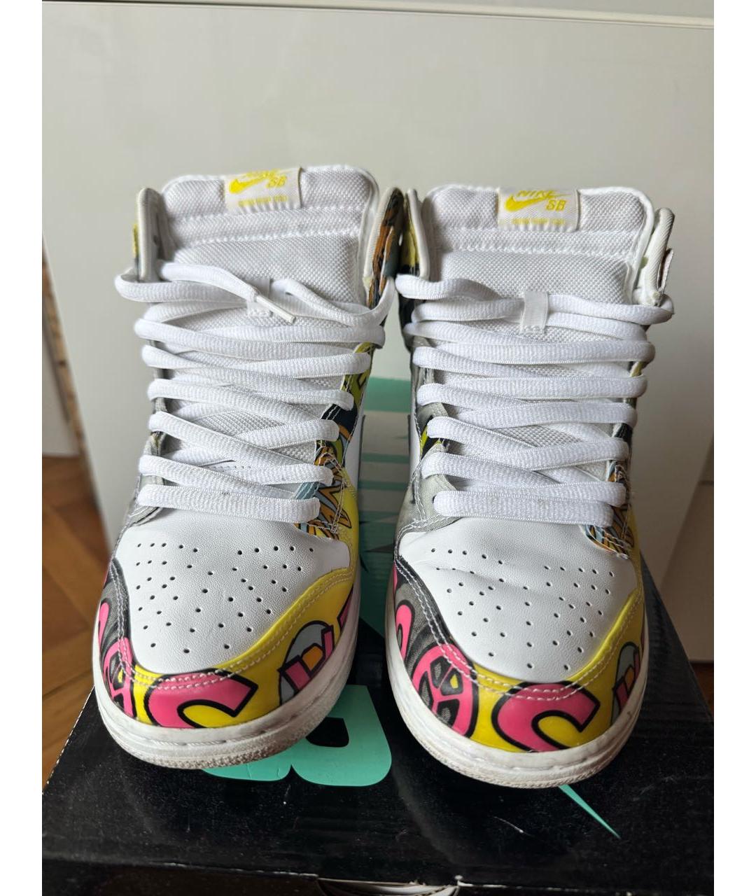 NIKE Мульти высокие кроссовки / кеды из искусственной кожи, фото 2