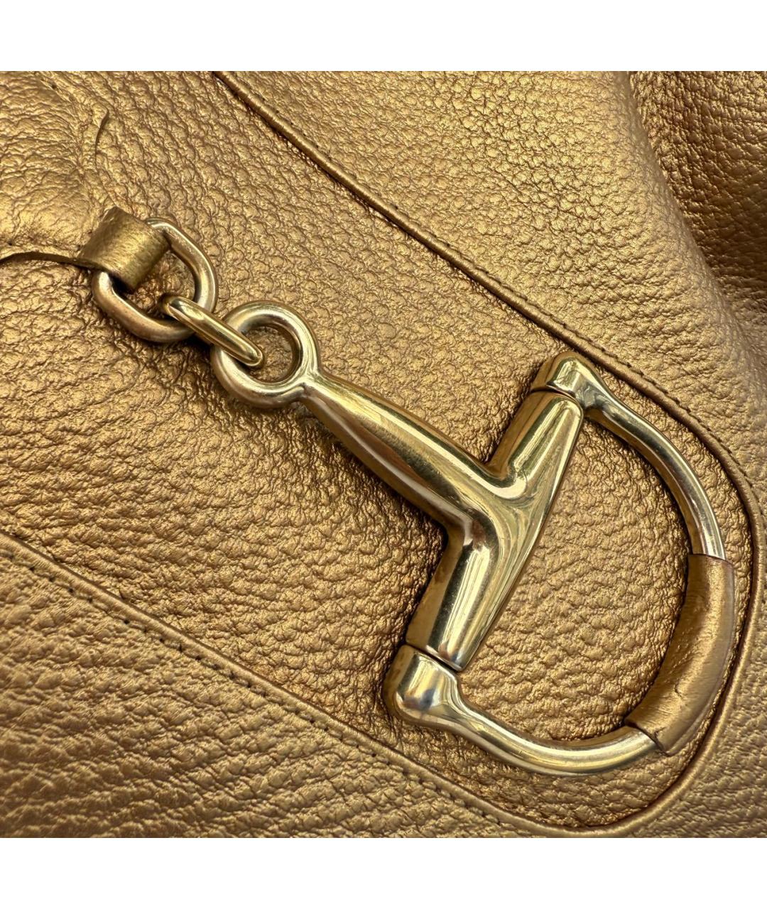GUCCI Коричневая кожаная сумка тоут, фото 7