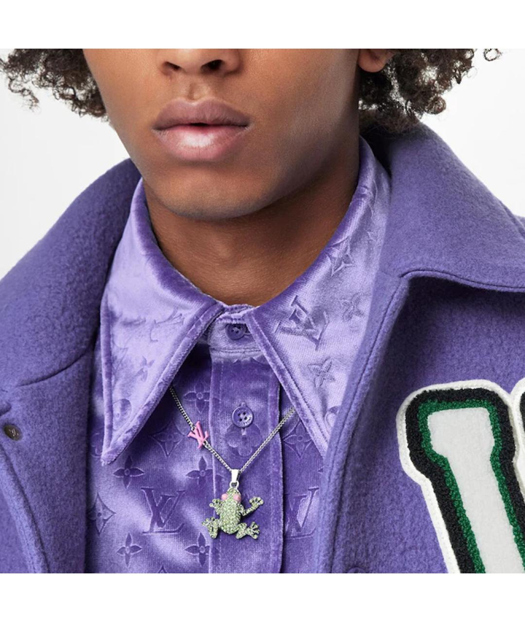 LOUIS VUITTON Серебряная металлическая цепочка/подвеска, фото 2