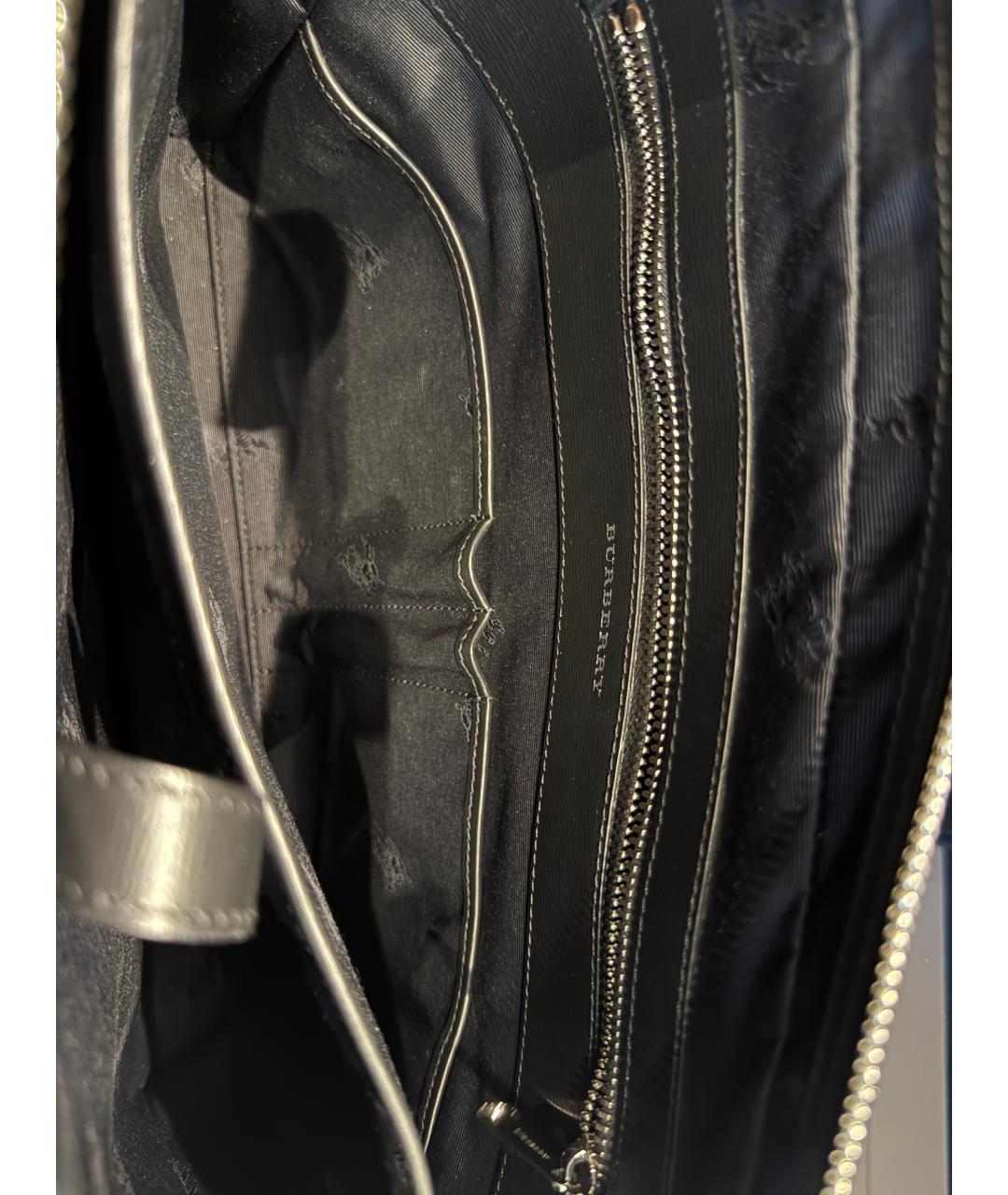 BURBERRY Черный портфель, фото 4