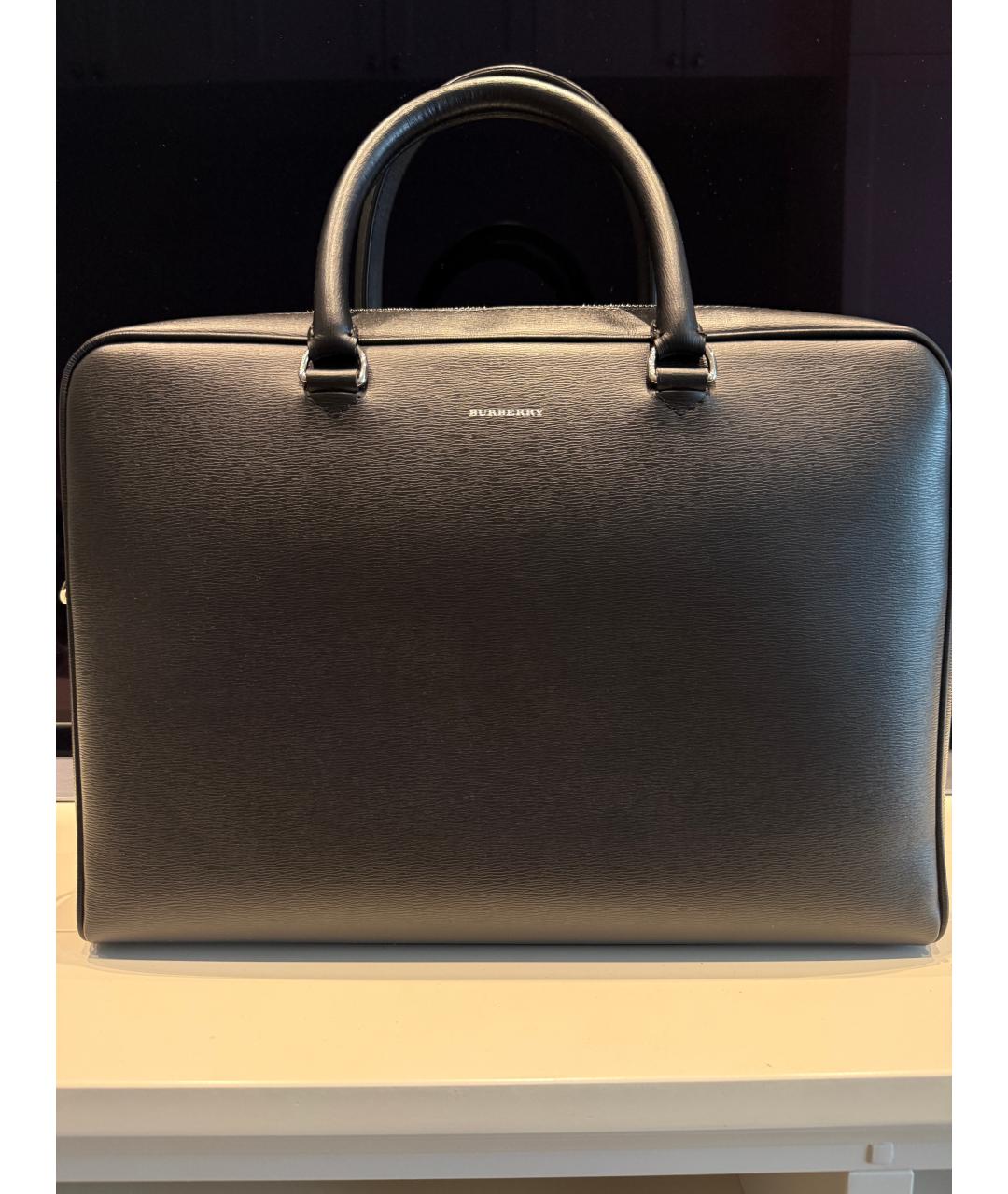 BURBERRY Черный портфель, фото 5