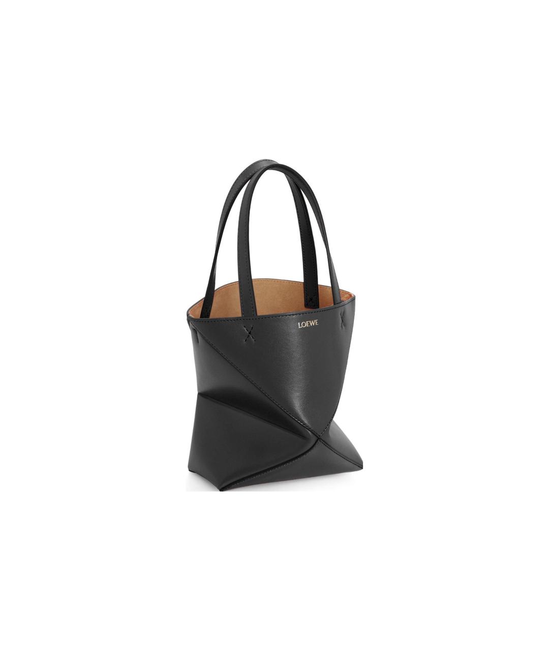 LOEWE Черная кожаная сумка на плечо, фото 4