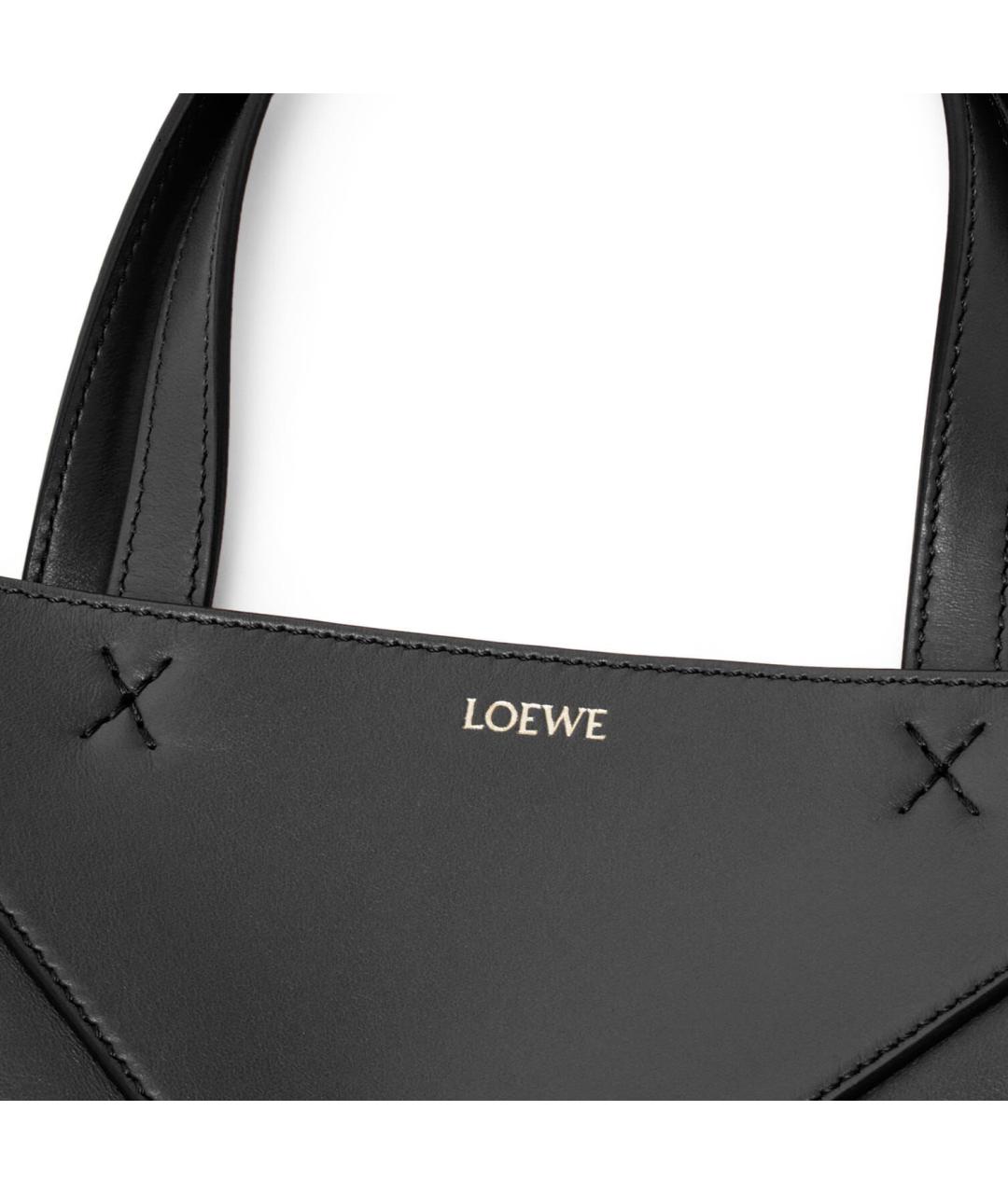 LOEWE Черная кожаная сумка на плечо, фото 8