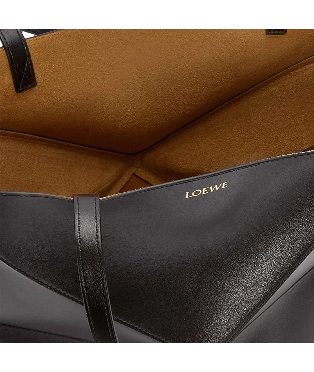 LOEWE Черная кожаная сумка на плечо, фото 6