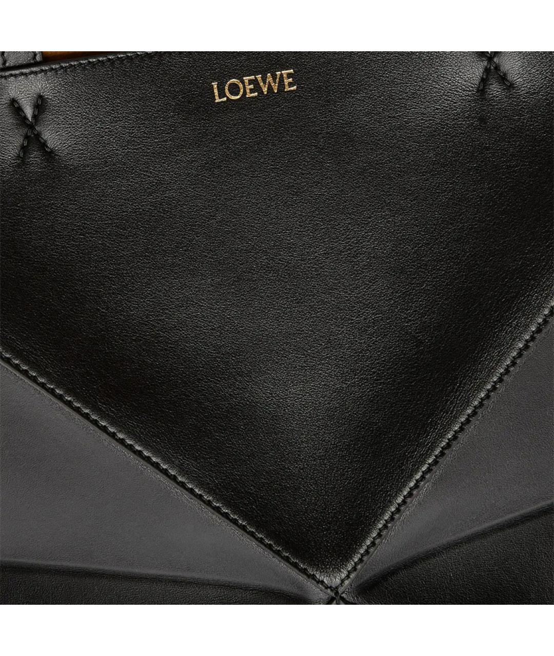 LOEWE Черная кожаная сумка на плечо, фото 7