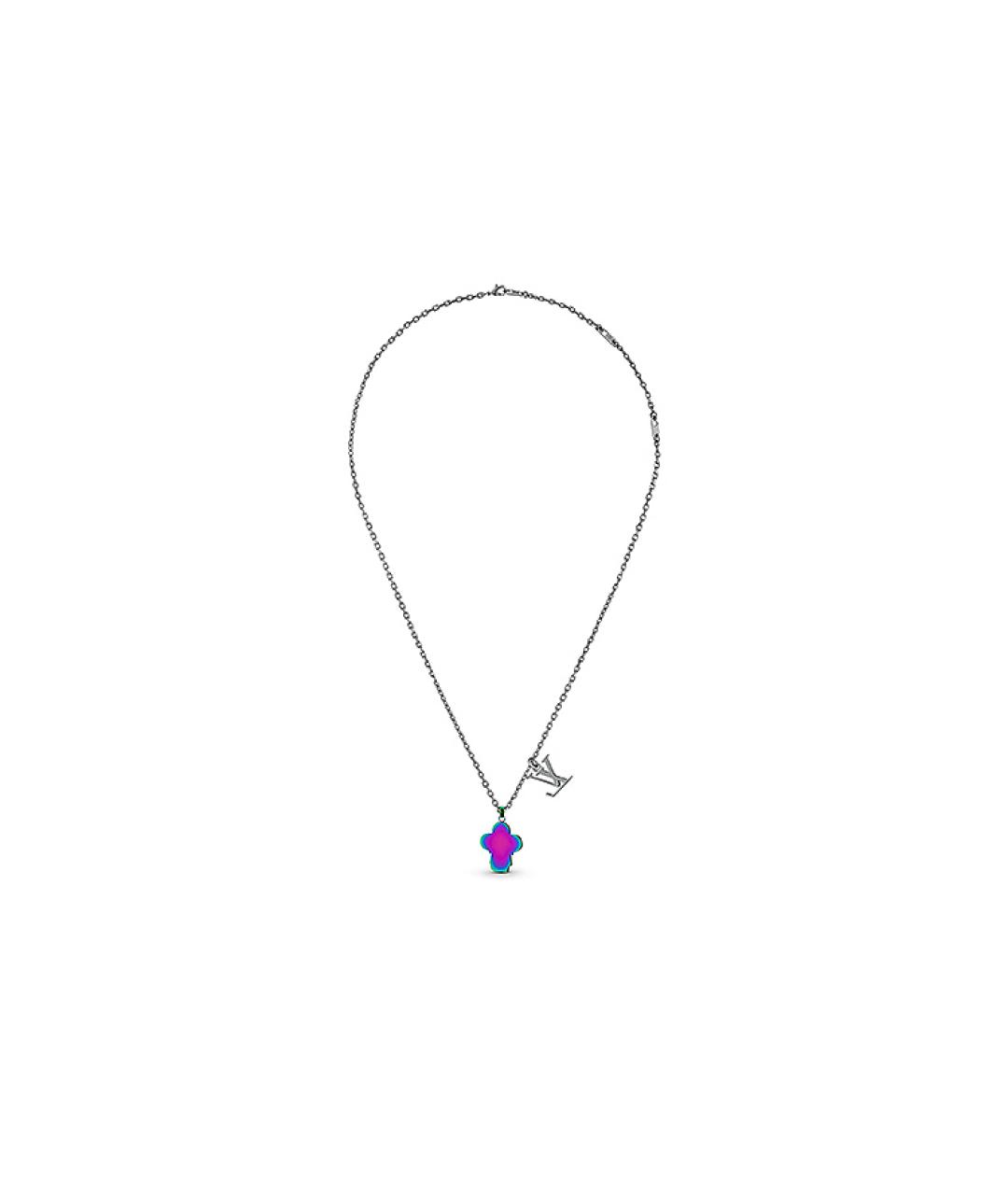 LOUIS VUITTON Серебряная металлическая цепочка/подвеска, фото 3