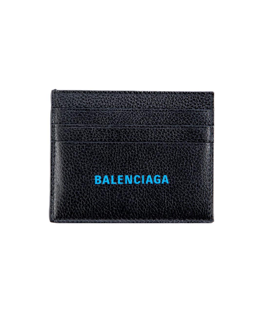 BALENCIAGA Черный кожаный кардхолдер, фото 1