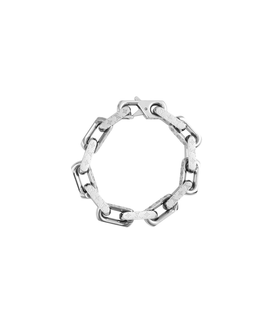 LOUIS VUITTON Серебрянный металлический браслет, фото 2