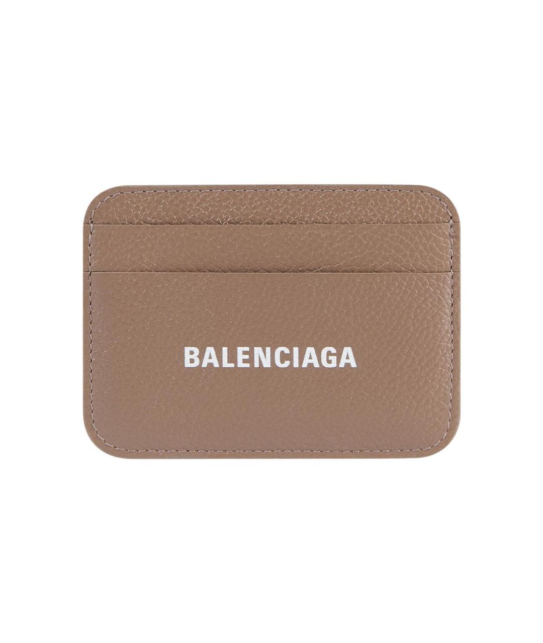 BALENCIAGA Коричневый кожаный кардхолдер, фото 1