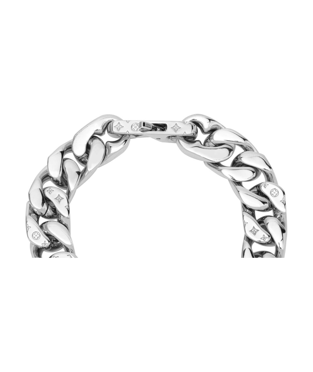 LOUIS VUITTON Серебрянный металлический браслет, фото 3