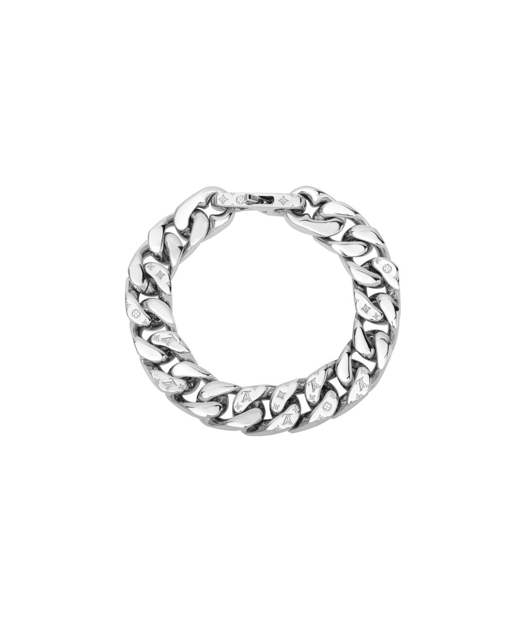 LOUIS VUITTON Серебрянный металлический браслет, фото 2