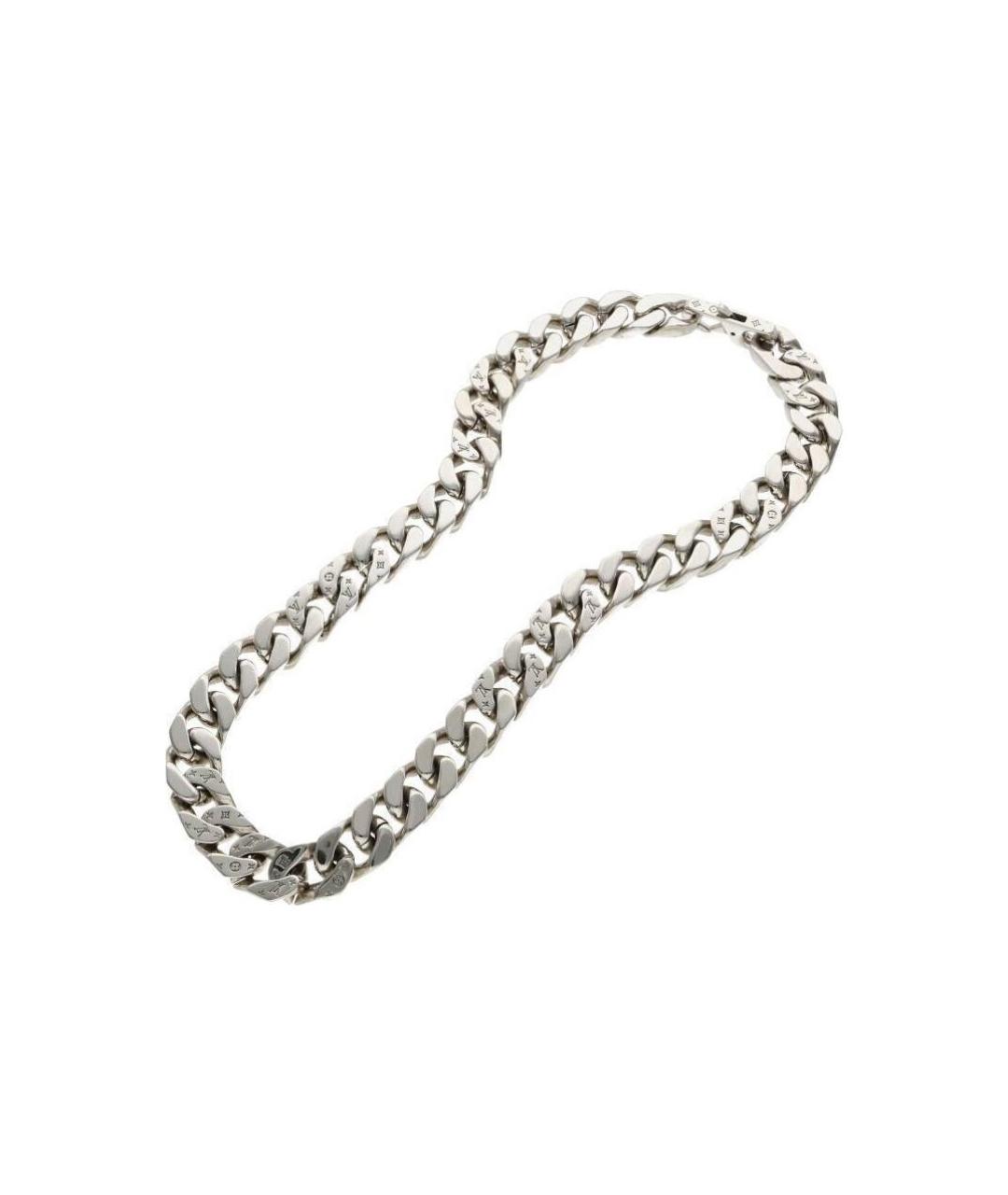 LOUIS VUITTON Серебряное металлическое колье, фото 2