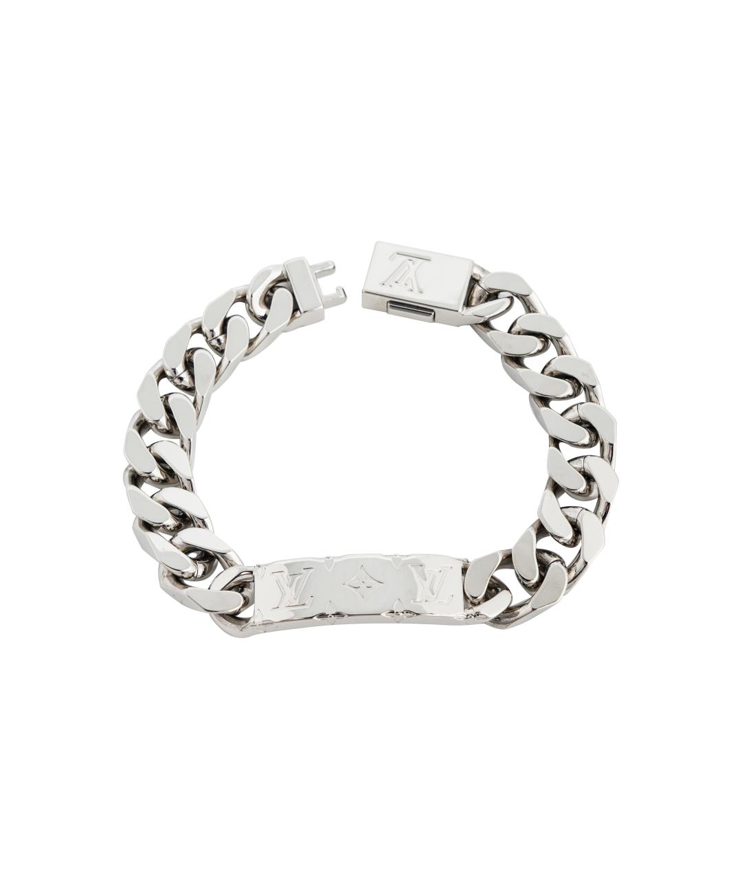 LOUIS VUITTON Серебрянный металлический браслет, фото 2