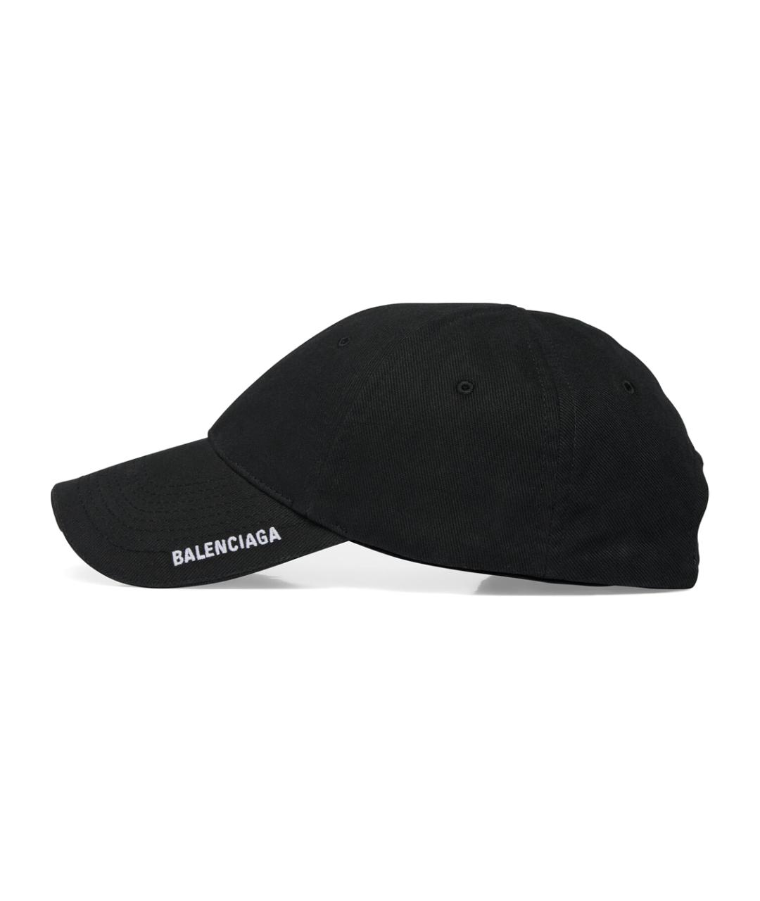 BALENCIAGA Черная хлопковая кепка/бейсболка, фото 2