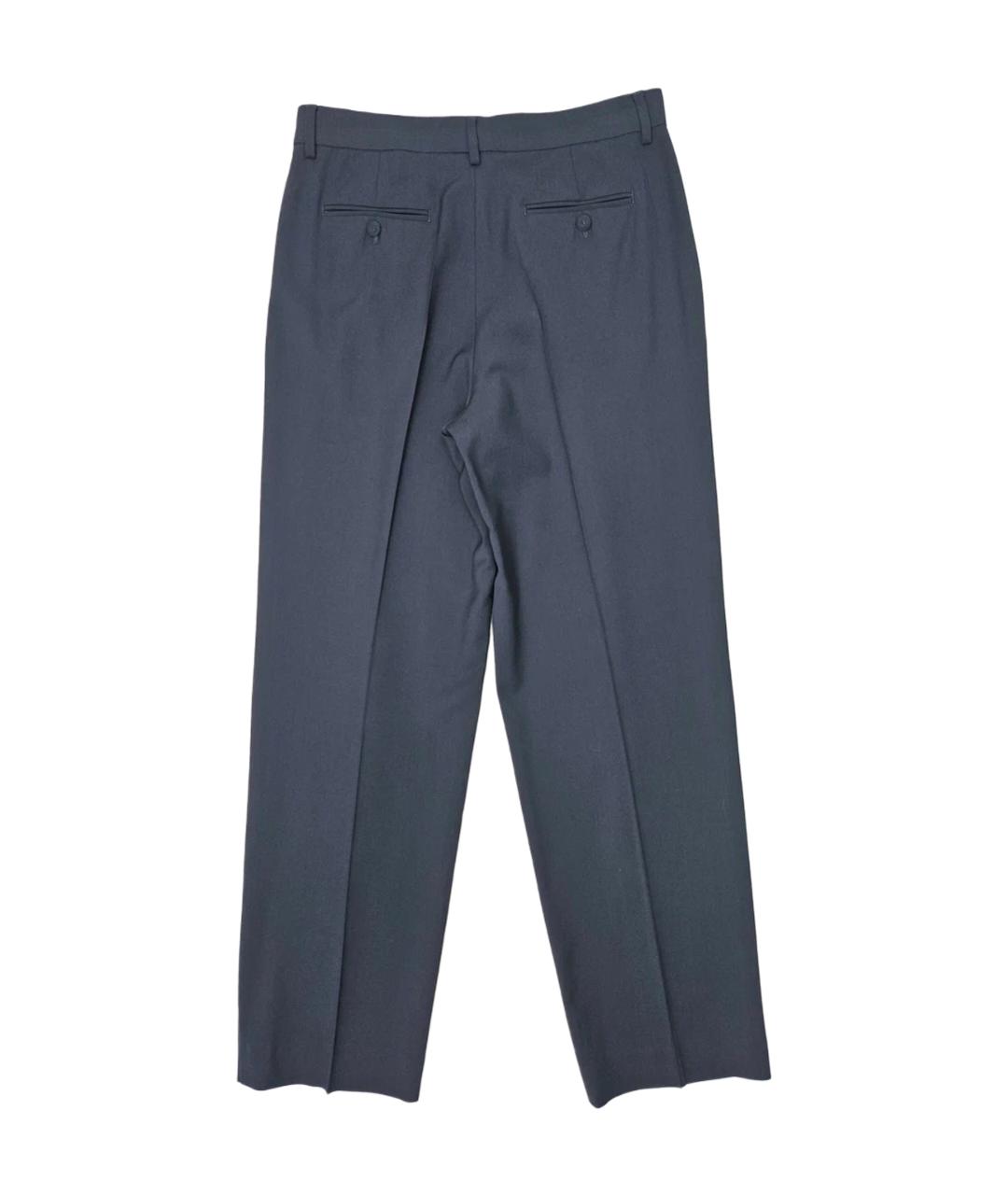 WEEKEND MAX MARA Синие вискозные прямые брюки, фото 2