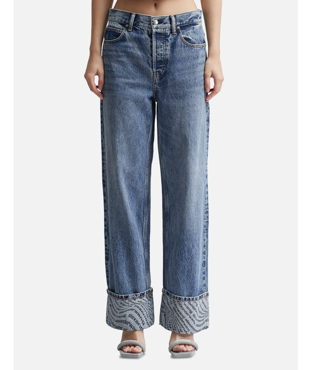 ALEXANDER WANG Голубые прямые джинсы, фото 3