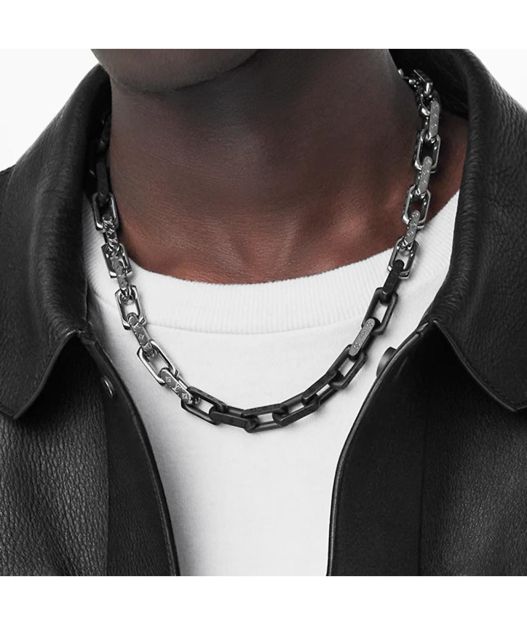 LOUIS VUITTON Серебряная металлическая цепочка/подвеска, фото 3