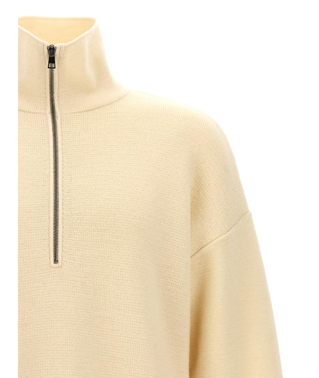 MA'RY'YA Бежевый шерстяной джемпер / свитер, фото 3