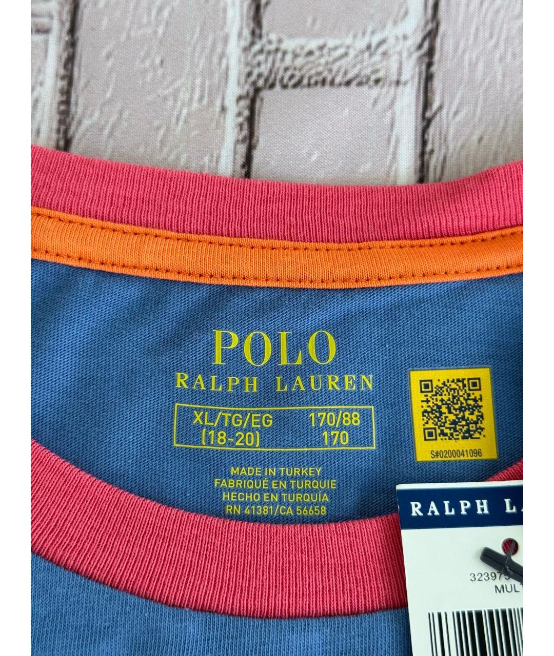POLO RALPH LAUREN Мульти хлопковая футболка, фото 3