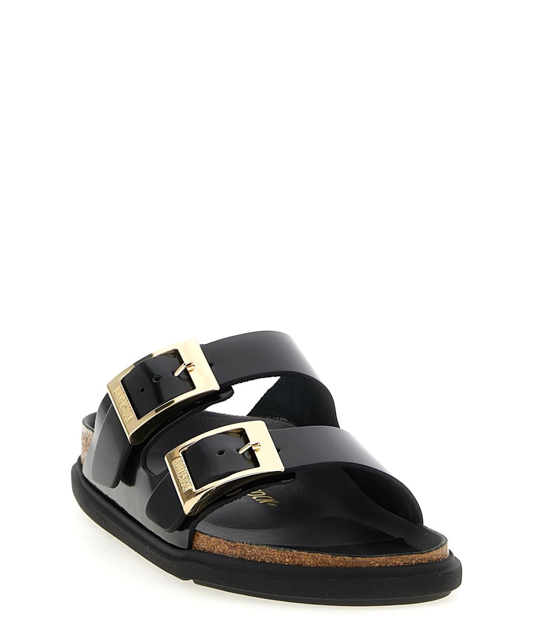 BIRKENSTOCK Черные шлепанцы, фото 2