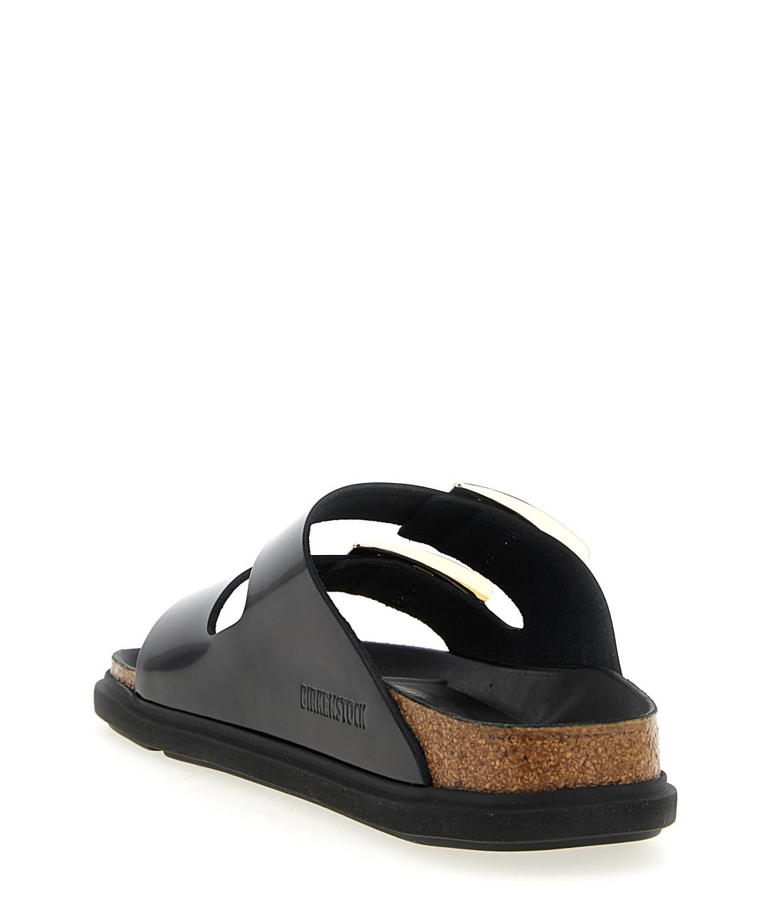BIRKENSTOCK Черные шлепанцы, фото 3