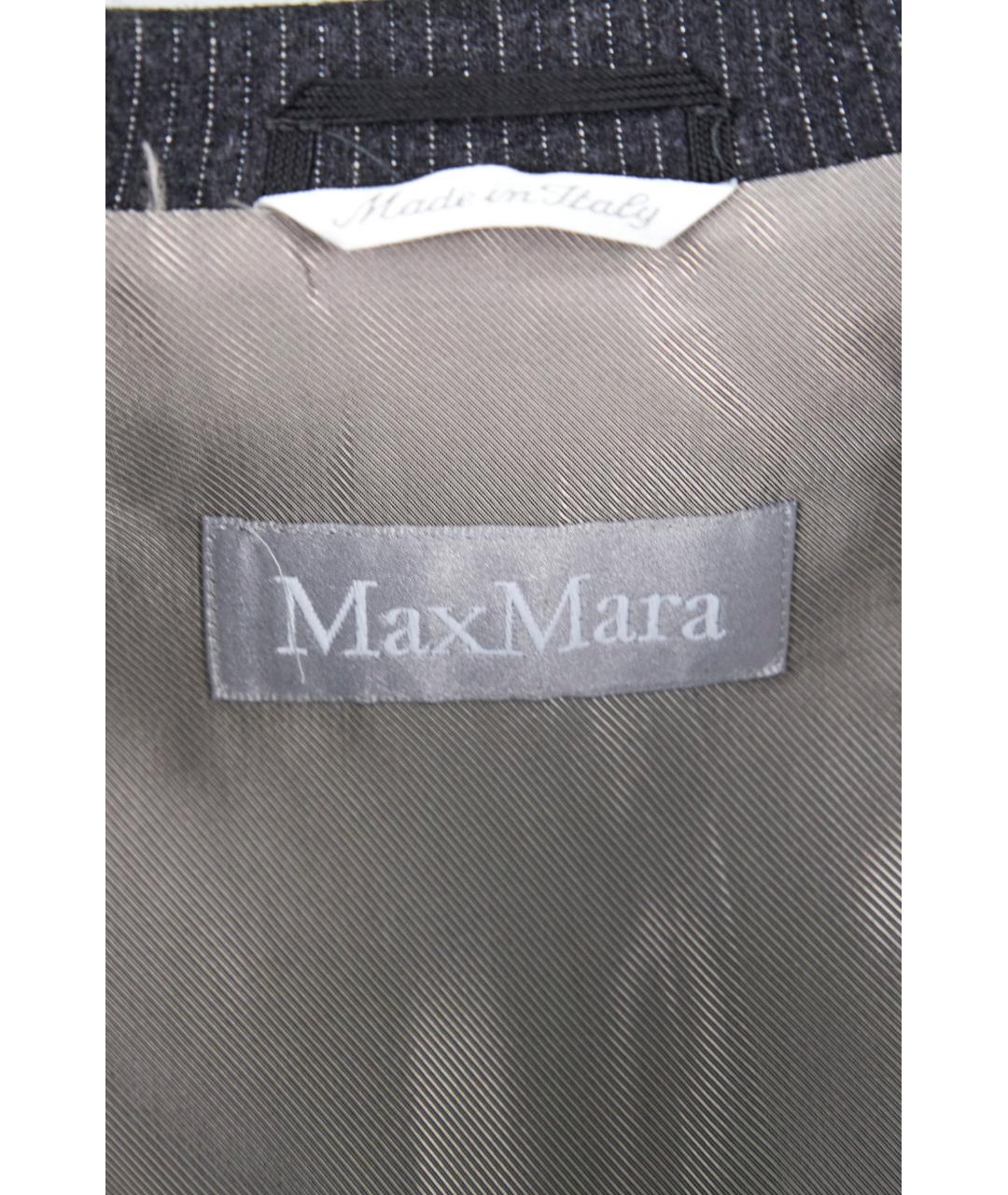 MAX MARA Серый шерстяной костюм с брюками, фото 4