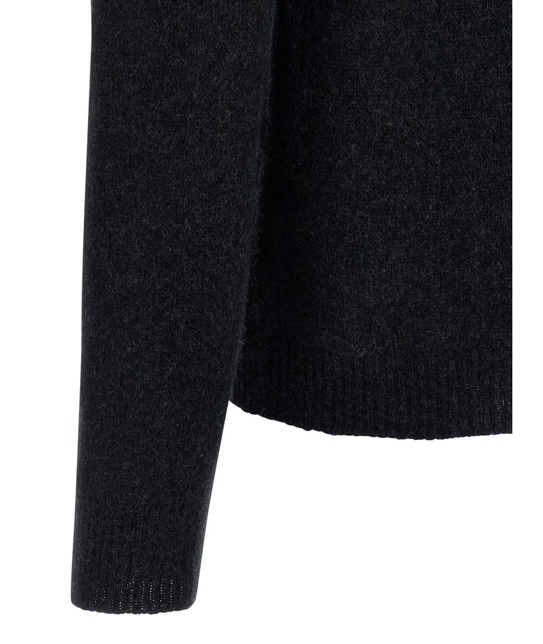 ROBERTO COLLINA Черный шерстяной джемпер / свитер, фото 4