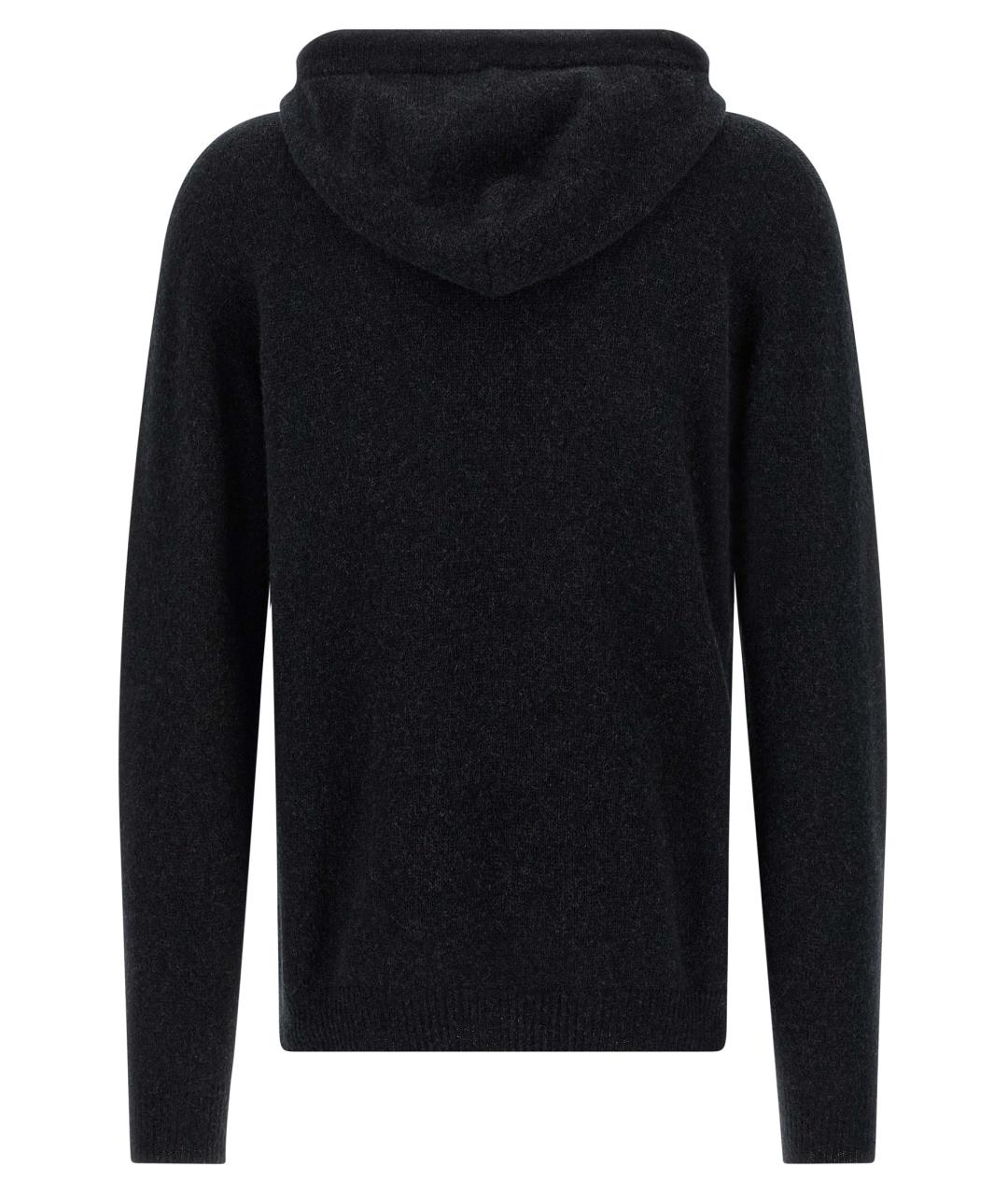 ROBERTO COLLINA Черный шерстяной джемпер / свитер, фото 2