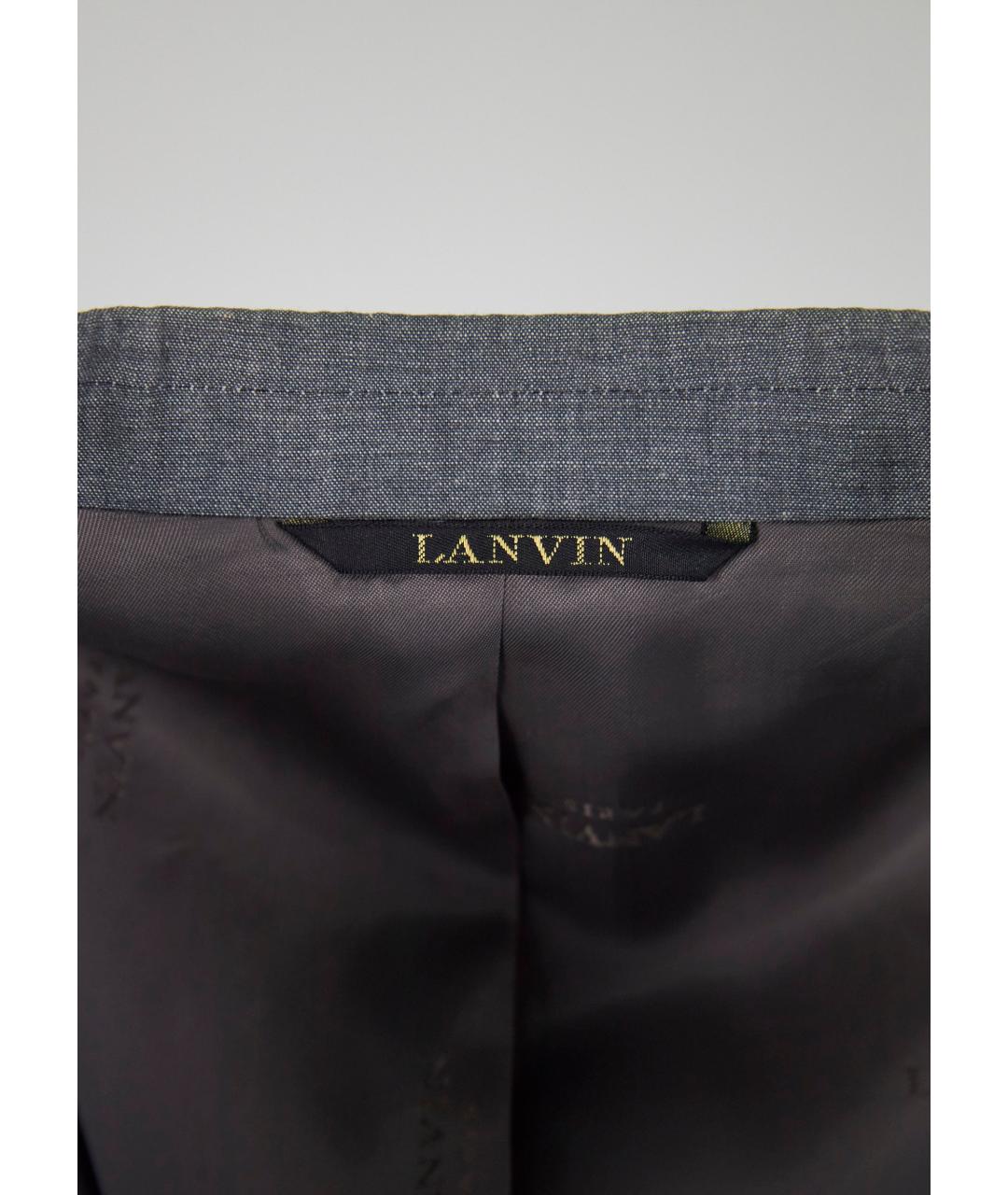 LANVIN Серый классический костюм, фото 6