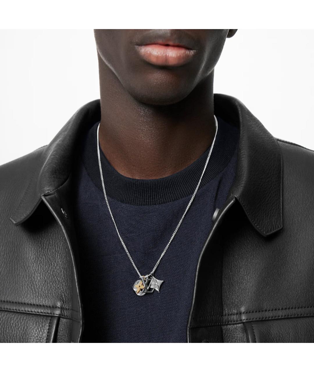 LOUIS VUITTON Серебряная металлическая подвеска, фото 3
