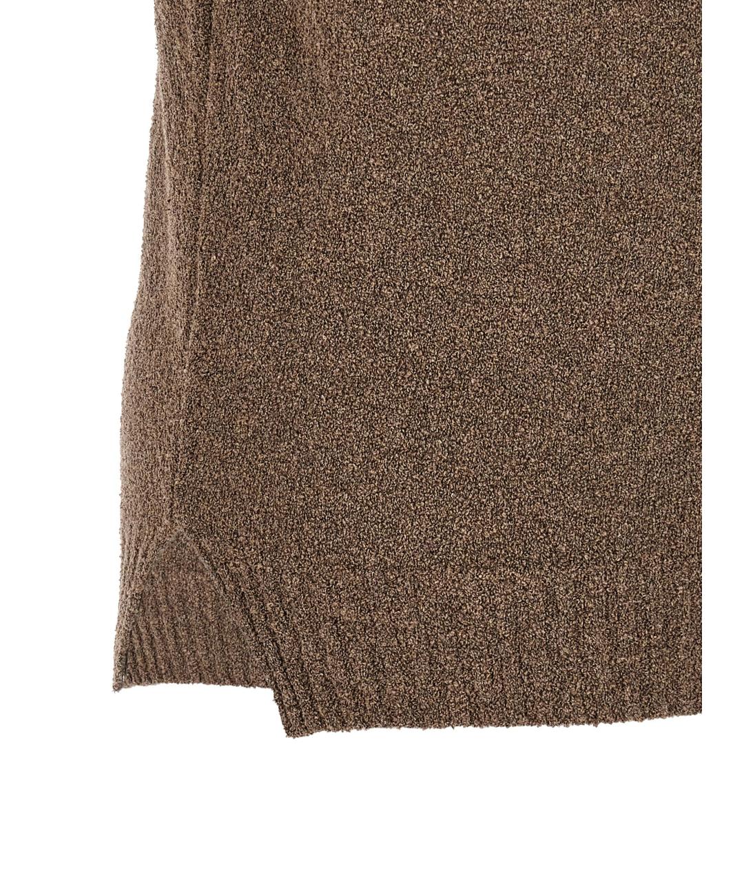 MA'RY'YA Бежевое хлопковое поло с коротким рукавом, фото 4