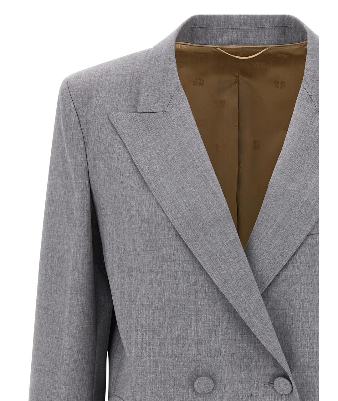 BLAZE MILANO Серый шерстяной жакет/пиджак, фото 3