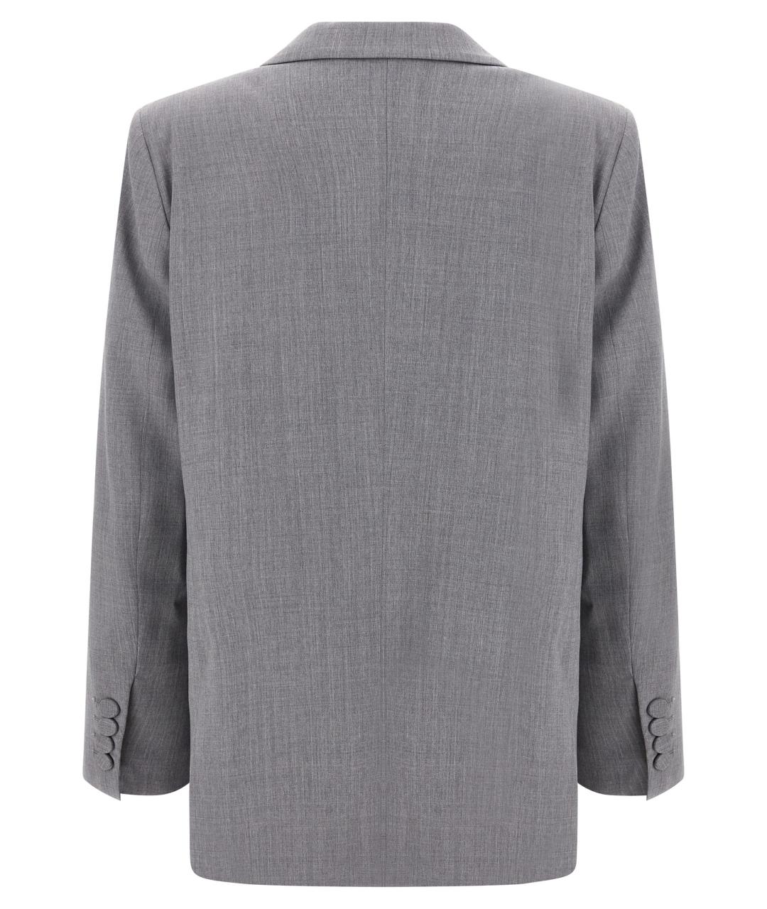 BLAZE MILANO Серый шерстяной жакет/пиджак, фото 2