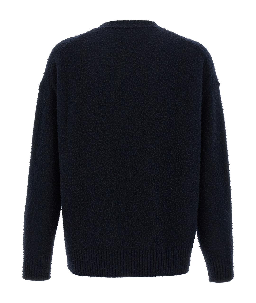 ROBERTO COLLINA Синий шерстяной джемпер / свитер, фото 2