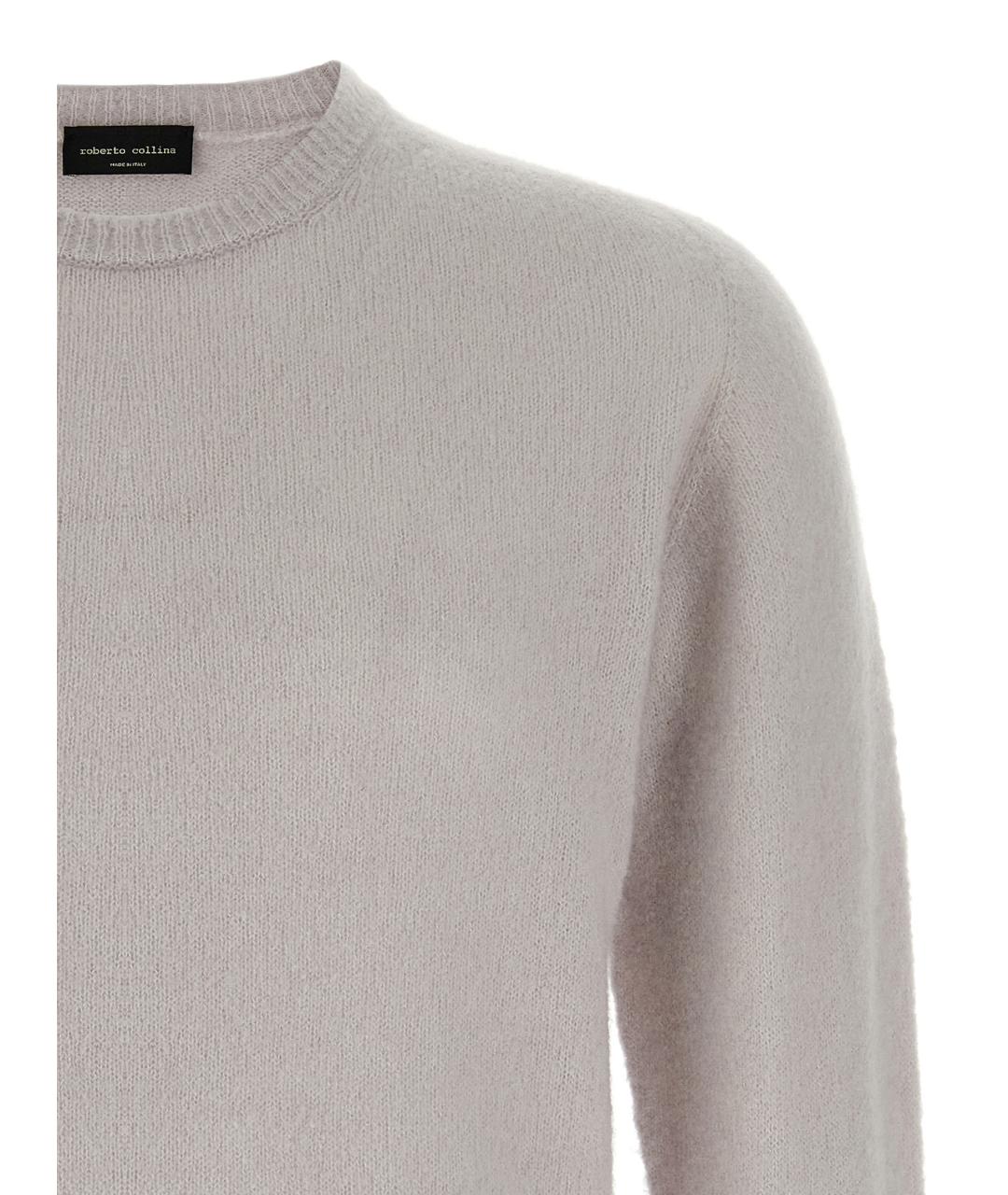ROBERTO COLLINA Серый шерстяной джемпер / свитер, фото 3