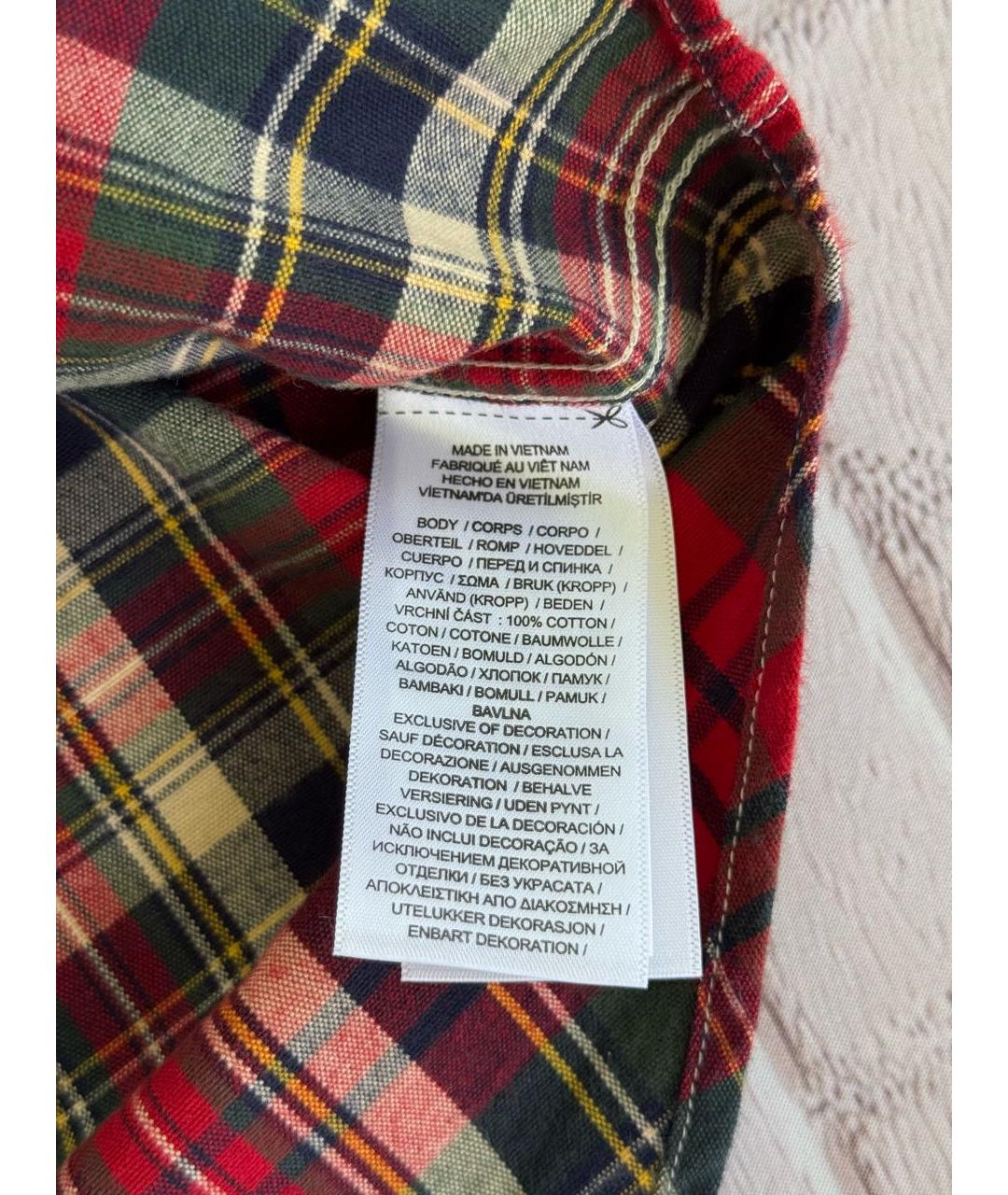 POLO RALPH LAUREN Мульти хлопковая детская рубашка, фото 7