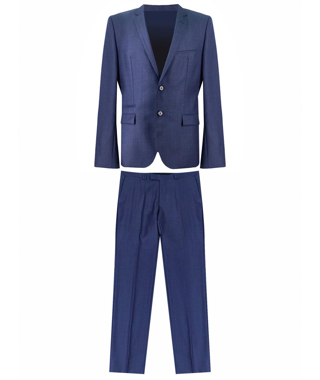 HUGO BOSS Синий классический костюм, фото 1